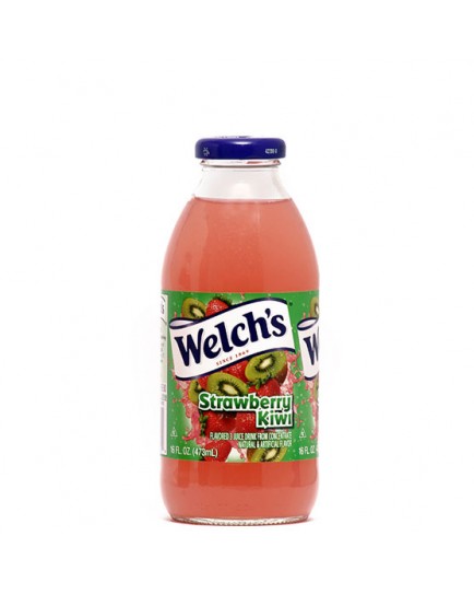 WELCH'S STRAWBERRY KIWI JUICE GLASS BOTTLE 16 OZ. - 12 CT.